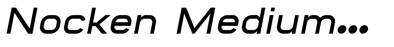 Nocken Medium Italic